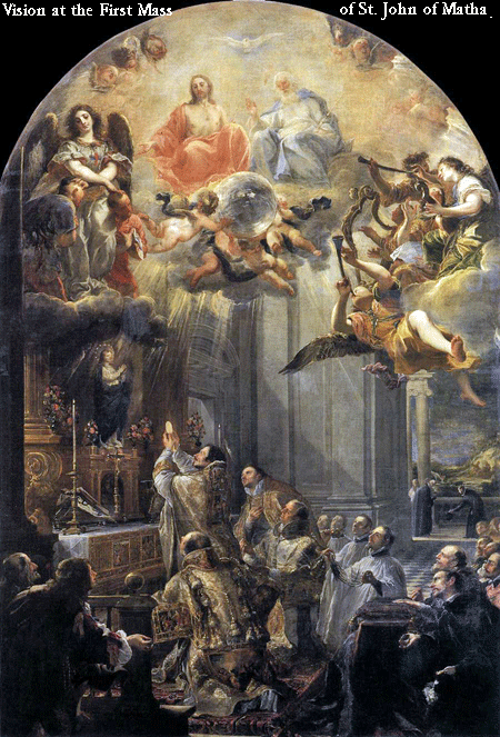 Vision at the First Mass of St. John of Matha