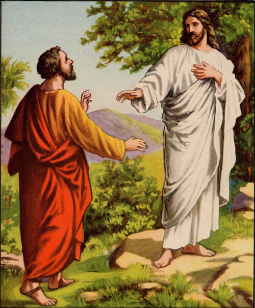 Jesus Rebukes St. Peter